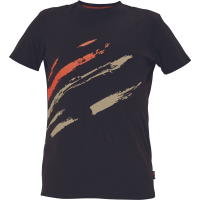 MAAS T-shirt black/orange 