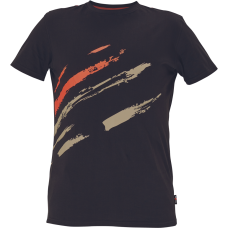 MAAS T-shirt black/orange 