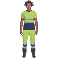 MONZON HV tričko žlté/tmavo modré