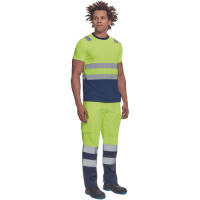 MONZON HV tričko žlté/tmavo modré