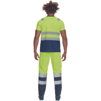 MONZON HV tričko žlté/tmavo modré