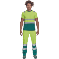 MONZON HV tričko žlté/zelené