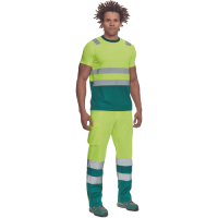 MONZON HV tričko žlté/zelené