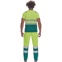 MONZON HV tričko žlté/zelené