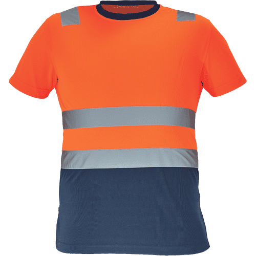 MONZON HV T-shirt orange/navy