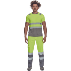 MONZON HV tričko žlté/sivé