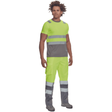 MONZON HV tričko žlté/sivé