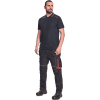 KNOXFIELD polokošeľ antracit/červená