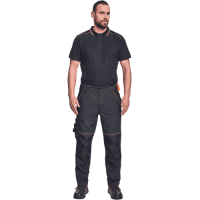 KNOXFIELD polo-shirt anthrac/orange