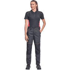 KNOXFIELD LADY polo tričko antracit/červené