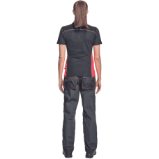 KNOXFIELD LADY polo tričko antracit/červené