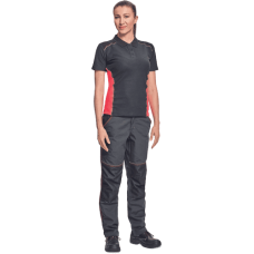 KNOXFIELD LADY polo tričko antracit/červené