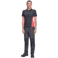 KNOXFIELD LADY polo-shirt anthrac/red