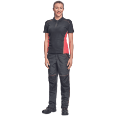 KNOXFIELD LADY polo tričko antracit/červené