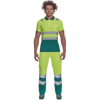 CADIZ HV polokošeľa žltá/zelená