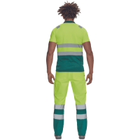 CADIZ HV polokošeľa žltá/zelená