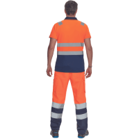 CADIZ HV polokošeľa oranžová/tmavo modrá