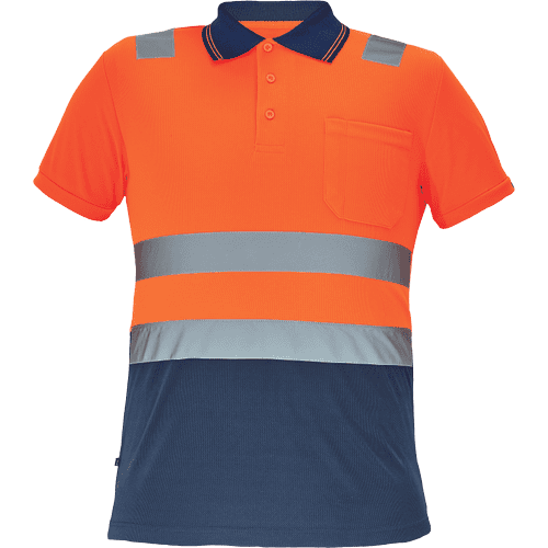 CADIZ HV polo-shirt orange/navy