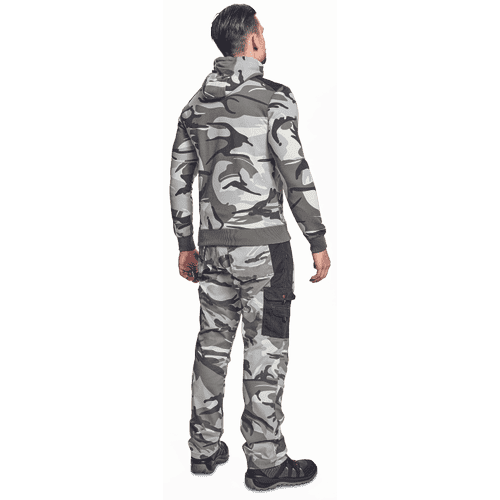 CRAMBE hoodie grey camouflage