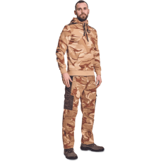 CRAMBE hoodie beige camouflage