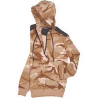 CRAMBE hoodie beige camouflage
