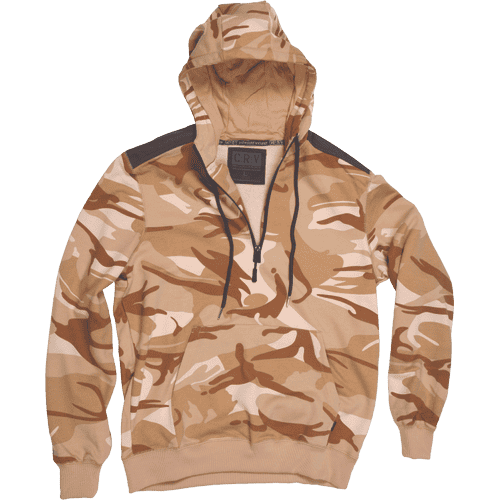 CRAMBE hoodie beige camouflage
