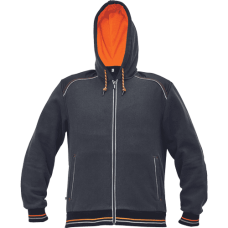 KNOXFIELD hoodie anthracite/orange