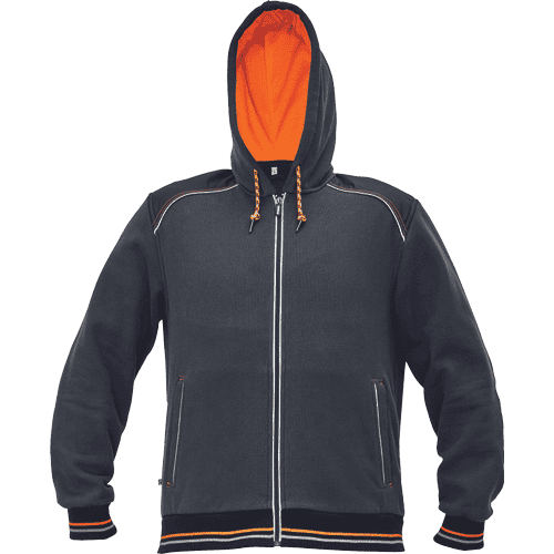 KNOXFIELD hoodie anthracite/orange