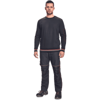 KNOXFIELD sweatshirt anthracite/red