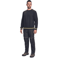 KNOXFIELD mikina antracit/žltá