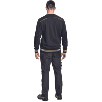 KNOXFIELD mikina antracit/žltá