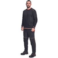 KNOXFIELD sweatshirt anthrac/orange