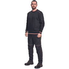 KNOXFIELD mikina antracit/oranžová