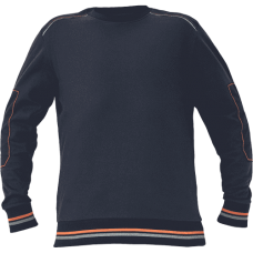 KNOXFIELD sweatshirt anthrac/orange