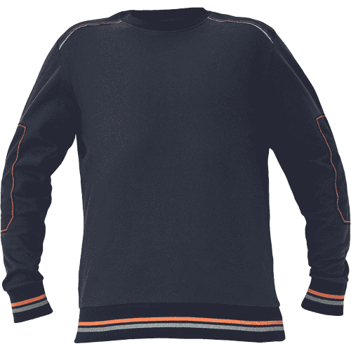 KNOXFIELD sweatshirt anthrac/orange