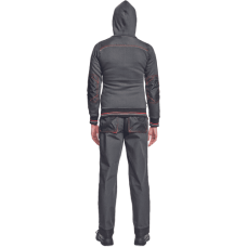 KNOXFIELD LADY mikina kap. antr/červ.