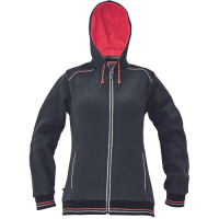 KNOXFIELD LADY hoodie anthracite/red