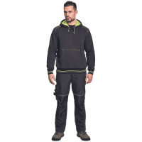 KNOXFIELD kangaroo sweatsh anth/yell