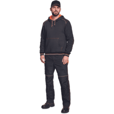 KNOXFIELD klokanka mikina antr/oranž.