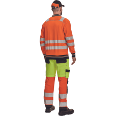 KNOXFIELD HV polo sweatshirt orange