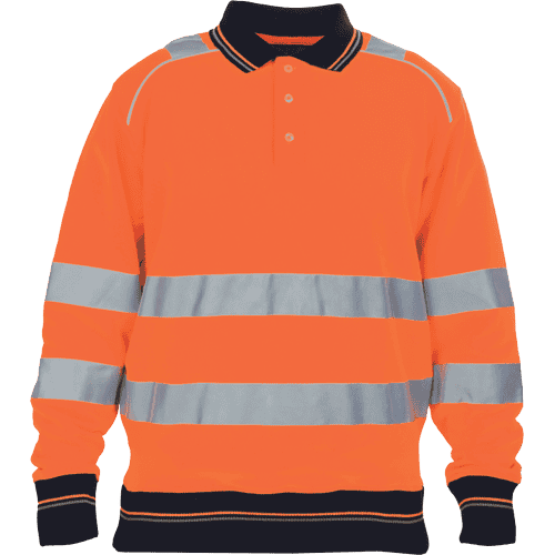 KNOXFIELD HV polo sweatshirt orange