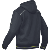 SHELDON mikina s kapucňou antracitovo/žltá