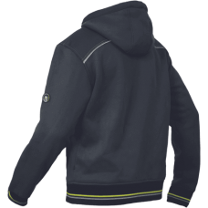 SHELDON mikina s kapucňou antracitovo/žltá