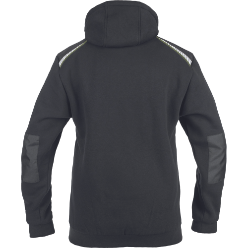 EMERTON STR hoodie black/yellow 