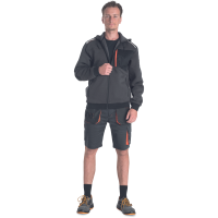 EMERTON STR hoodie grey/orange 