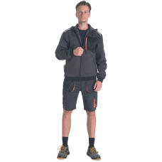 EMERTON STR hoodie grey/orange 