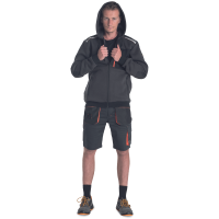 EMERTON STR hoodie grey/orange 