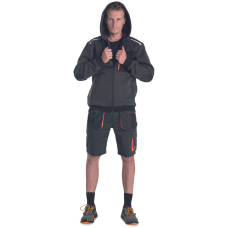 EMERTON STR hoodie grey/orange 