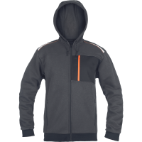 EMERTON STR hoodie grey/orange 