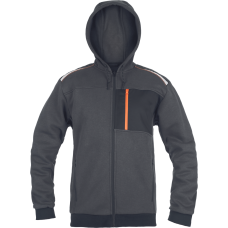 EMERTON STR hoodie grey/orange 